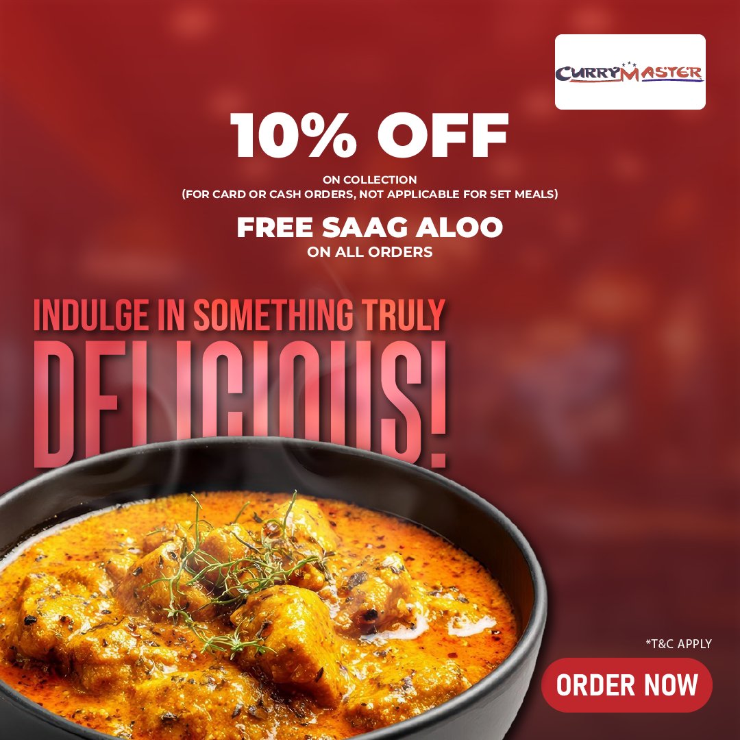 CurryMasterseo's tweet image. That Friday hunger just feels different, right? 🤤

It’s not just about eating, it’s about enjoying something after a long week. Go for a meal that delivers real satisfaction from start to finish.

Handle it right: chefonline.co.uk/curry-master-e…

#CurryMaster #FridayFeeling #EatNow