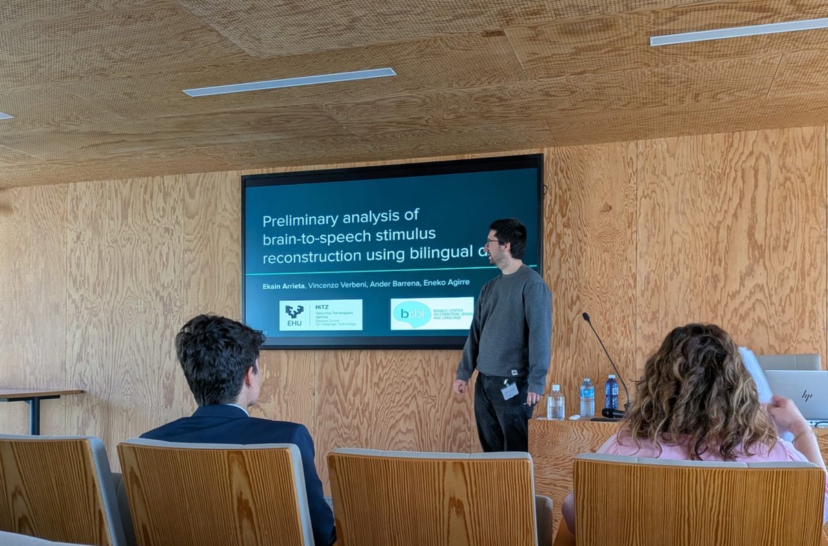 Hitz_zentroa's tweet photo. Proud of our colleagues @juletxara, @ekainarrieta and @maitehered for presenting their work at the “Bilingual language processing: Bridging human and artificial cognition” workshop (#BiLaP2026) in CNRS-IKER.! 👏
@IKER_UMR5478 @CLT_uab https://t.co/9lflRuasaK
