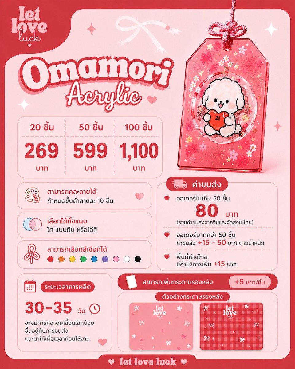 LETLOVELUCK | รับทำของแจก Giveaway tweet media