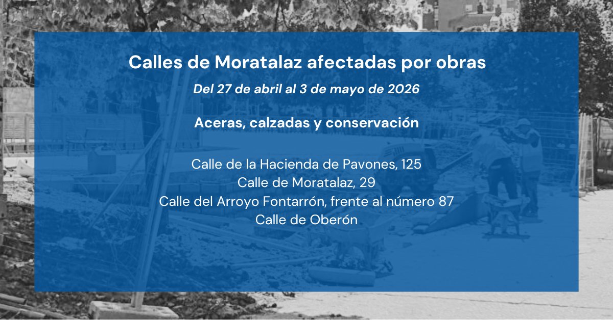 Distrito de Moratalaz tweet media