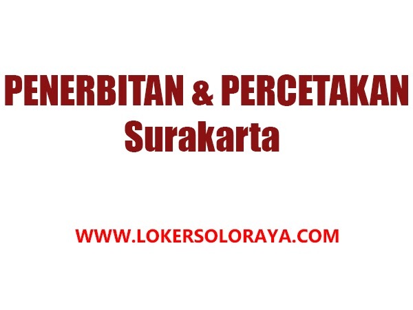 lokersoloraya's tweet image. Loker Perusahaan Penerbitan dan Percetakan Surakarta, Boyolali untuk 4 Posisi 

Persyaratan dan alamat pengiriman lamaran klik &amp;gt;&amp;gt; ift.tt/5L3Ywsf 

#lokersolo #lokersoloraya #lokercot #lokersragen #lokersukoharjo #lokerklaten #lokerwonogiri #lokerkaranganyar #lokerboyol…