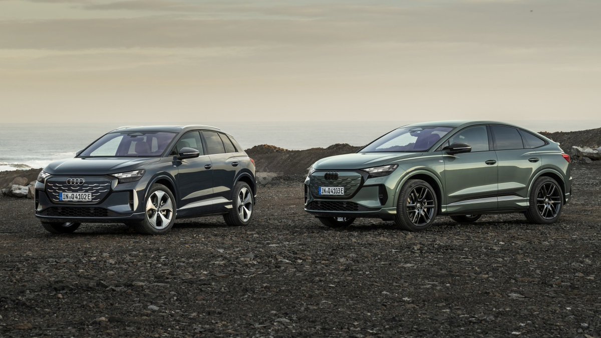 foroelectricos's tweet image. ¡El Audi Q4 e-tron se renueva! ⚡️🚗

✅ Rozando los 600 km de autonomía (WLTP).
✅ Nueva pantalla para el copiloto y carga bidireccional.
✅ Motores más eficientes y hasta 340 CV.

💰 Desde 49.970€ en España.
📅 Entregas este verano.

¿SUV o Sportback? 👇

#Audi #Q4etron #EV