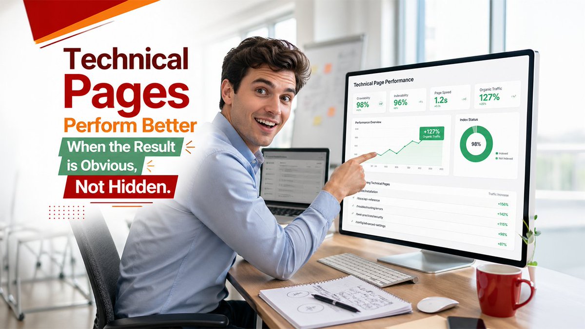 Wp_1Click's tweet image. Technical pages do not lose people because they are detailed.

They lose people because the result is buried.

Lead with the outcome.
Then support it with the spec.
That order builds clarity, trust, and better response. 

wp-1click.com
#ContentStrategy #UXWriting