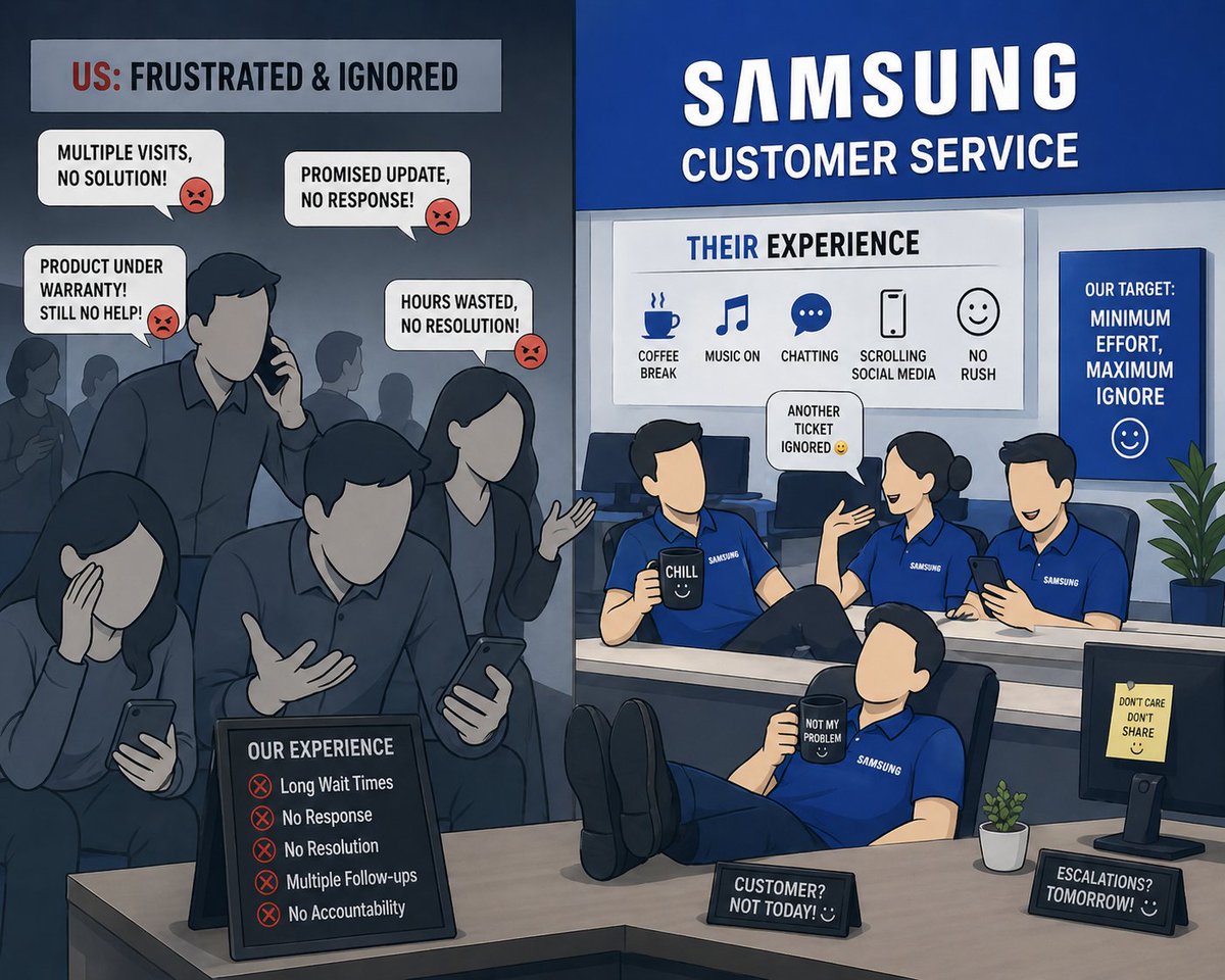 AlexVarghese78's tweet image. Facing repeated issues with @SamsungIndia. Warranty valid, still no resolution after multiple visits and follow-ups. Need urgent intervention. #SamsungIndia #CustomerService #ConsumerRights
@SamsungMobile