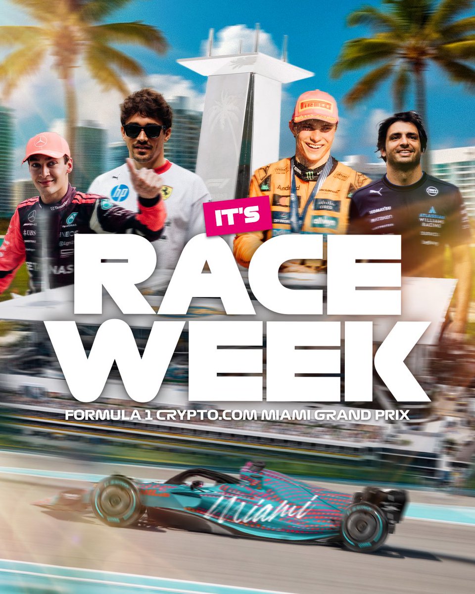 IT’S (finally) RACE WEEEEEEK! 🤩

#MiamiGP
