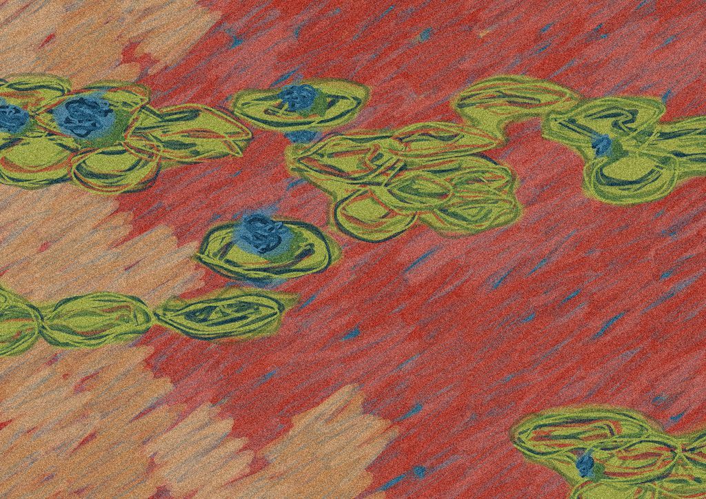 tendenzy's tweet image. Water Lilies #7 on @AlbaDotArt 

🔗 alba.art/projects/water… 
#generativeart #genart #p5js #impressionism