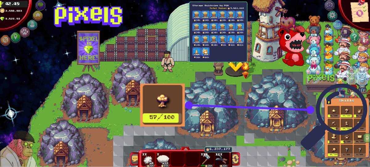 EnomisEno's tweet photo. Quick question:

What are you leveling in @pixels_online right now? 👀

And why did we all suddenly become lumberjacks? 🌲😭

This Forestry update is WAY too satisfying https://t.co/wsrRX6qcb8