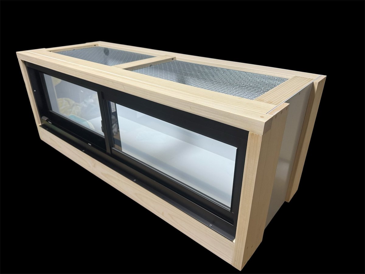 たけひろ　1104545アルミ複合板ケージ I ordered and assembled a reptile cage with an aluminum frame