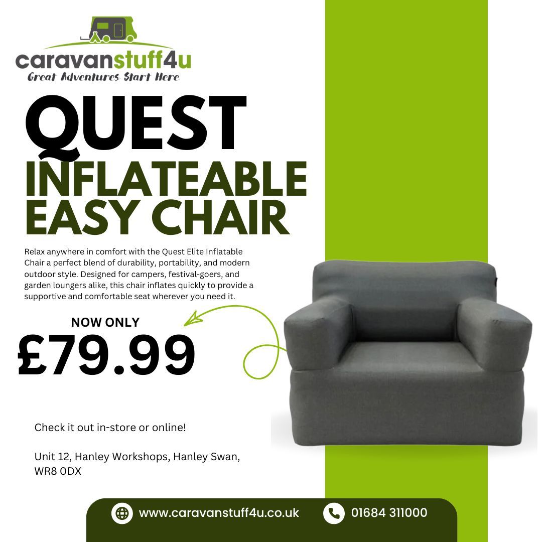 Caravanstuff4U's tweet image. 🔥 Perfect for relaxing at a campsite, beach days or festivals!🔥 
📲 Check it out today, while stocks last!📲 

Click the link below:

caravanstuff4u.co.uk/product/quest-… 

#inflateablechair #caravan #festivalchair #campervan