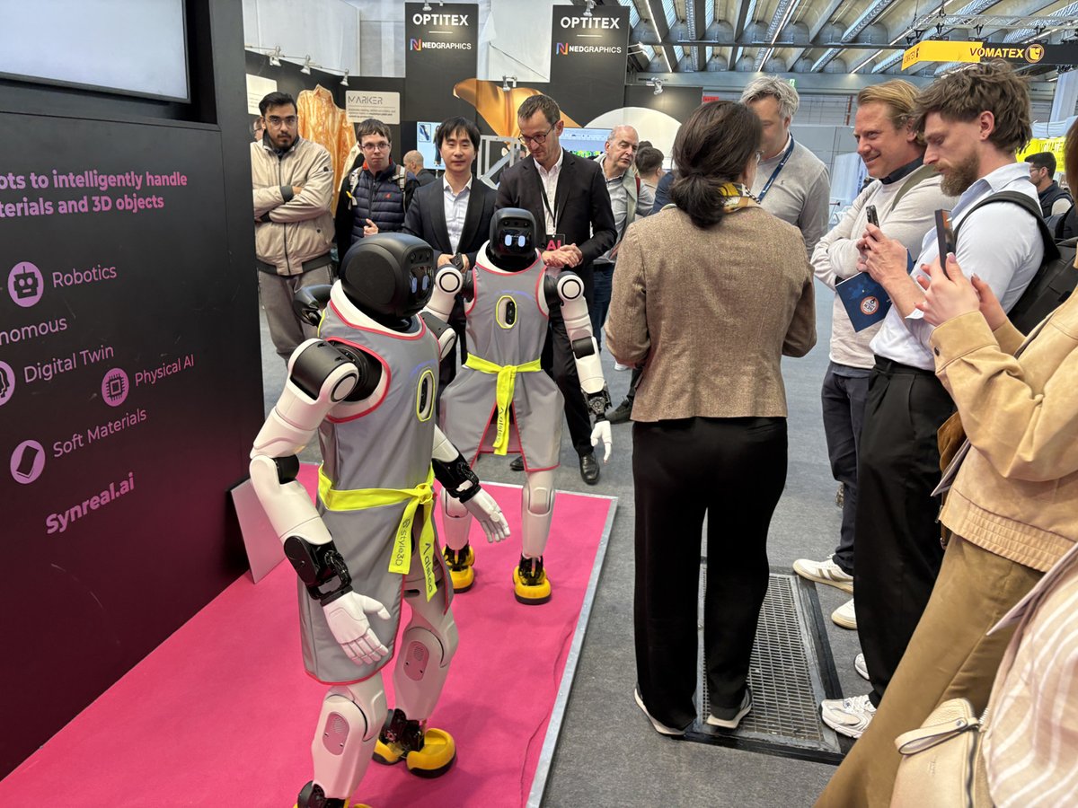 textechno's tweet photo. Robots need protection too…
Read more - https://t.co/p33plcUzku
#Robots #ProtectiveClothing #Texprocess #AlsicoEU #Style3D #Assyst #RoboticGarmentDesign #WorkplaceInnovation #FutureOfWork #SmartManufacturing https://t.co/Z715v7VWLi