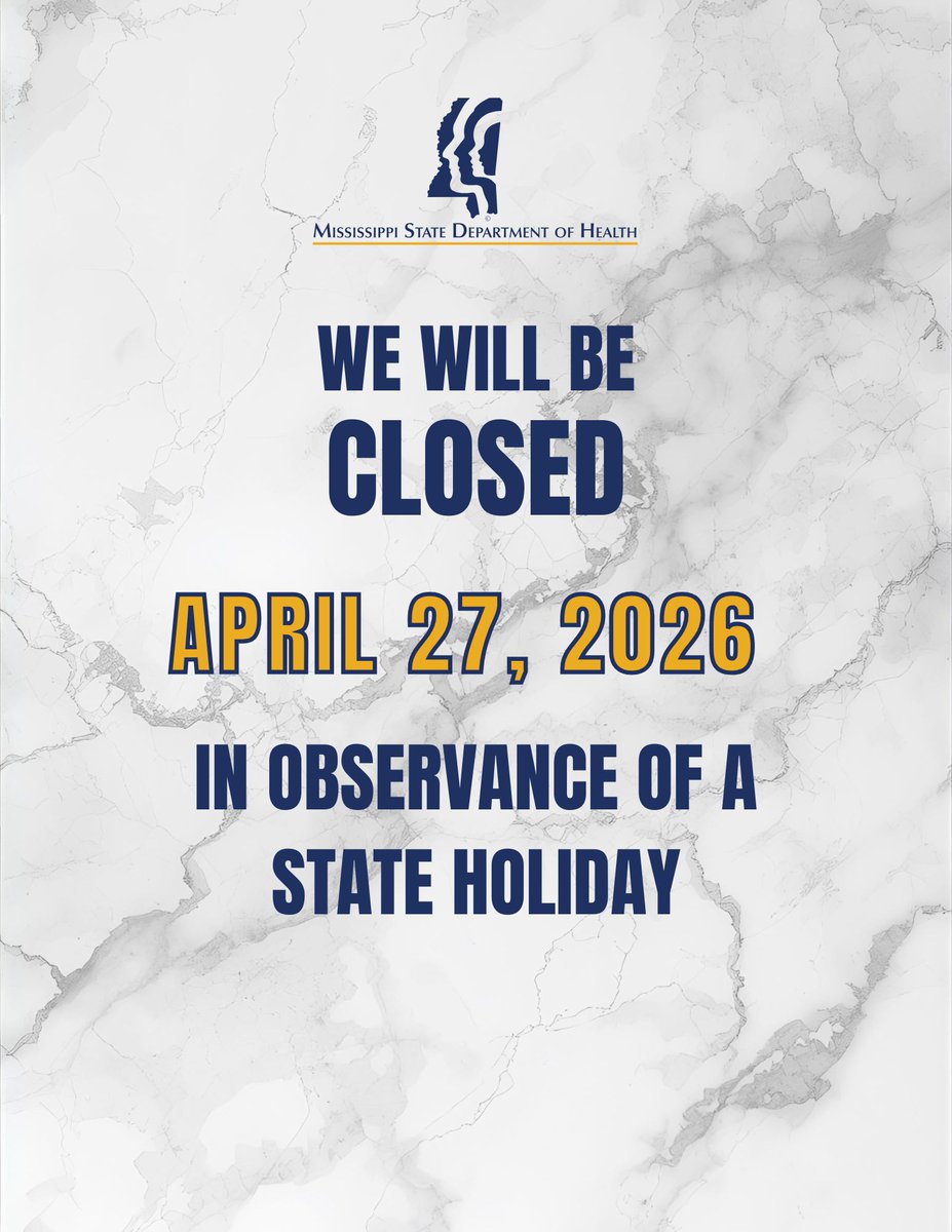Mississippi State Department of Health tweet media