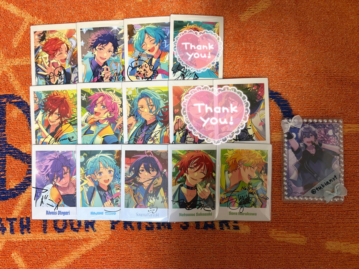 tukianst's tweet photo. 【交換】
あんスタ　ぱしゃっつ　10周年
譲→スバル,弓弦,奏汰,燐音,こはく,HiMERU,アドニス,創,颯馬,夏目,宙
求→晃牙,敬人> 泉,真,千秋(所持のため)
検索からでもお気軽にお声がけください！ https://t.co/0EbPHWZ88W