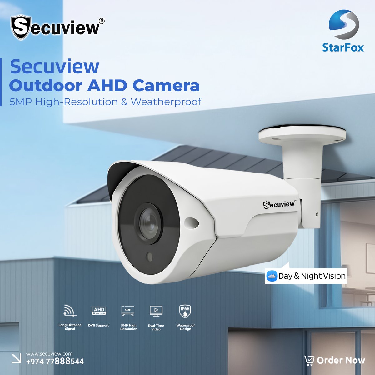 secuviews's tweet image. Secuview 5MP Outdoor AHD Camera – clear HD video, day &amp;amp; night vision &amp;amp; IP66 weatherproof design for reliable outdoor security.
👉 secuview.com/product/secuvi…
📞 +974 77888544 
#OutdoorCamera #CCTV #SecurityCamera #HomeSecurity #SmartSecurity #TechGadgets
