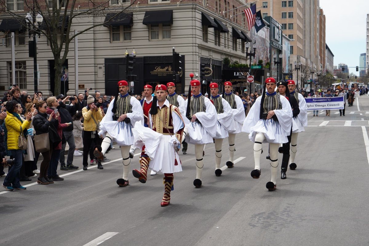 medenuth's tweet image. The memorable pinnacle of our medical students’ stay in Boston occurred when they marched in the grand parade honoring the Greek Revolution.

#MedicalDegree #FutureDoctor #StudyMedicine #EnglishProgram #MedicalCareer  #HealthcareHeroes #MedicalEducation #facultyoffmedicine