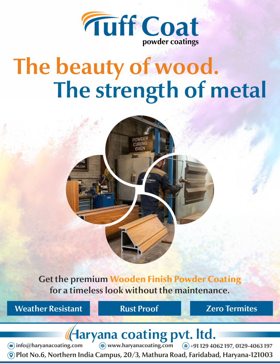 haryanacoating's tweet image. The beauty of wood.
The strength of metal.

Where natural elegance meets unmatched durability—crafted to stand out and built to last. ✨

📞 9899080521 | 9971333944
🌐 haryanacoating.com
#ModernDesign #WoodAndMetal #InteriorGoals #LuxuryInteriors #ElegantSpaces
