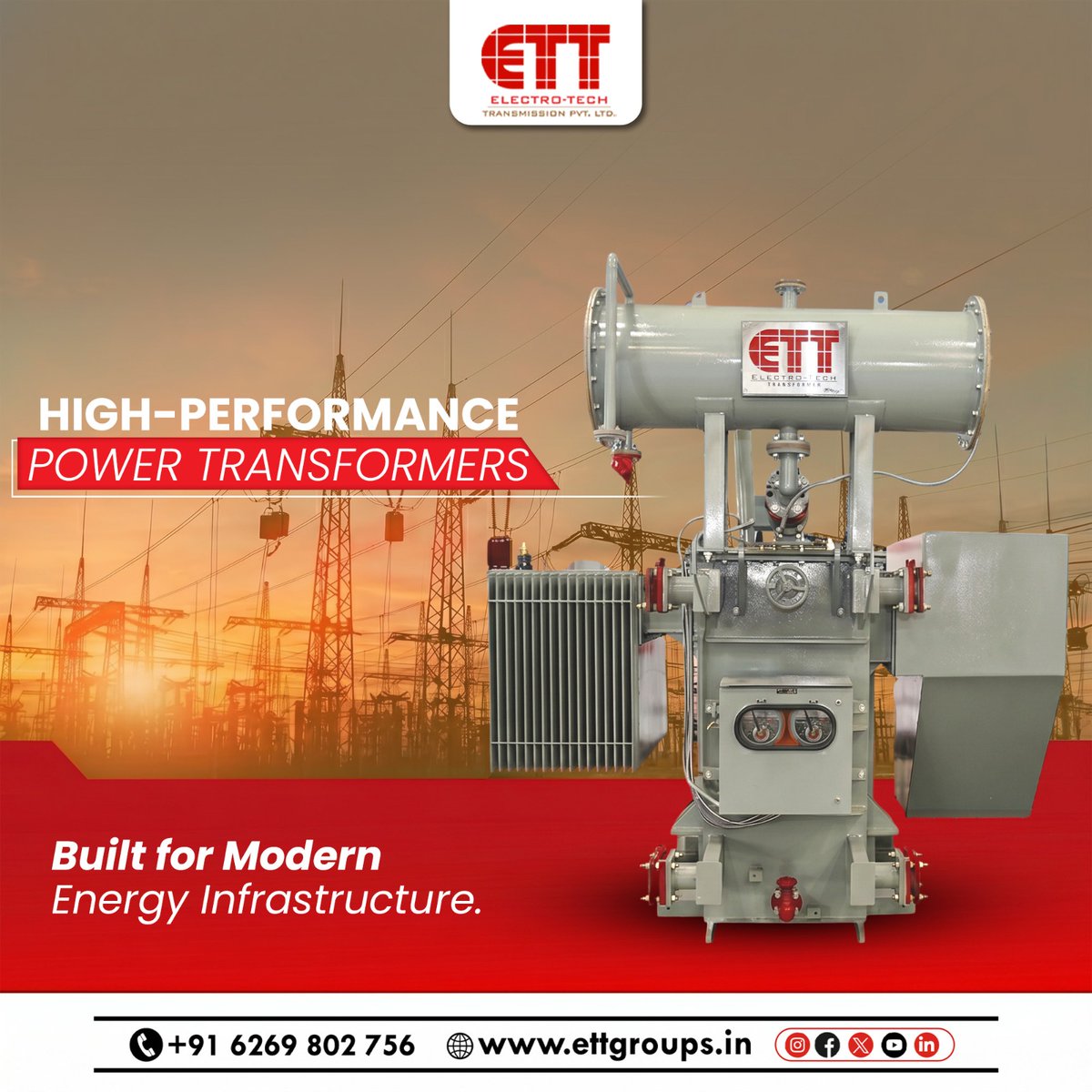 ElectroTechTra1's tweet image. High-performance solutions for modern energy needs. ⚡
ETT, trusted power transformer manufacturers in India, 
delivers efficient and durable power transformers for reliable energy infrastructure.
.
.
.
#electricalengineering #powertransformer #distribution