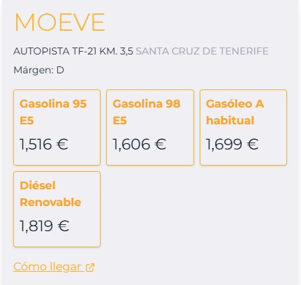 Sinceramente, lo de la gasolina en las islas ya clama al cielo. Estamos pagando precios más altos que península como si no viviéramos en una región con los sueldos más bajos de España, y lo peor es que parece que a nadie se le ocurre mover un dedo para ayudarnos.