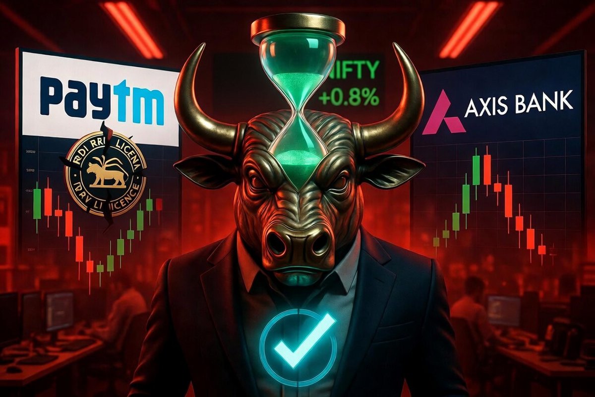 yashpatel041's tweet image. Nifty +195 pts &amp;amp; Sensex +639 today, but Paytm RBI licence cancellation + Axis Bank weak Q4 show the cracks underneath.  Selective RS strength was the real winner today.  Banking / Fintech pain building? @CNBCTV18Live

#Nifty #Paytm #AxisBank #TradingIndia @yashpatel041