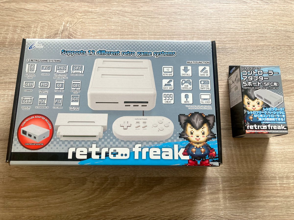 StairwayToRetro's tweet image. Just realized my Retro Freak by @cybergadget is almost 10 years old! It originally launched in Japan in October 2015, but the European version I own came out in January 2017. So… does that mean the Retro Freak is officially retro now? 😂 #RetroGaming