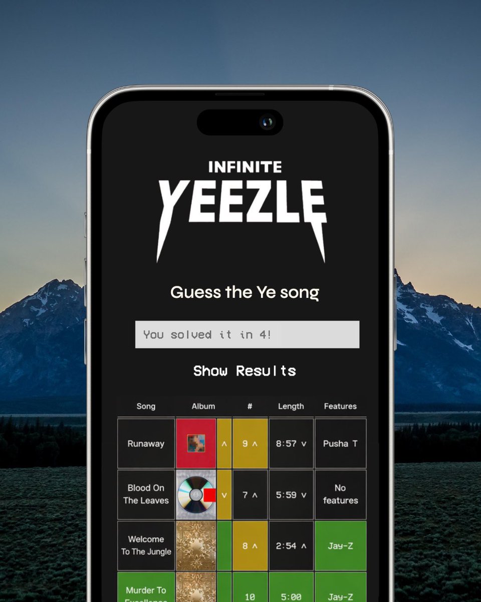 Infinite Yeezle tweet media