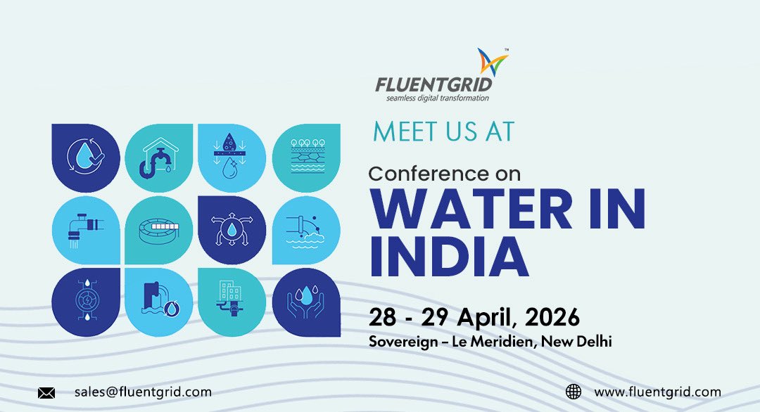 fluentgrid's tweet photo. Meet us at the Water in India Conference 2026

Fluentgrid will be at the Water in India Conference 2026 at Le Meridien, New Delhi on 28–29 April, and we look forward to engaging with policymakers, utilities, and technology leaders shaping the future of water in India.

If you’re attending, we’d be glad to connect and share how Fluentgrid is enabling smarter utility operations through smart metering, IoT-led monitoring, and data-driven insights that improve efficiency and reduce water losses.

Connect with our team:
Mr. Raj Dhyani , Vice President – Sales & Client Relations
Mr. Shubham Singh, Manager – Sales & Client Relations

To schedule a quick catch-up, reach out to Shubham at +91 7518111683.

Let’s connect and exchange ideas on building more resilient and sustainable water systems.

@india_infra 

#Fluentgrid #WaterInIndia #SmartUtilities #WaterManagement #DigitalTransformation #IoT #SmartMetering #Sustainability