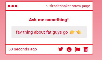 SirSaltshaker's tweet photo. MOOBS BIG MAN MOOBS GIANT MAN MOOBS SITTING ONTOP OF A GIANT FAT GUT SITTING ONTOP OF A FATPAD

MOOOOOOOOOOOOOOOOOBBBBBBBB https://t.co/9U85X3g0Hh