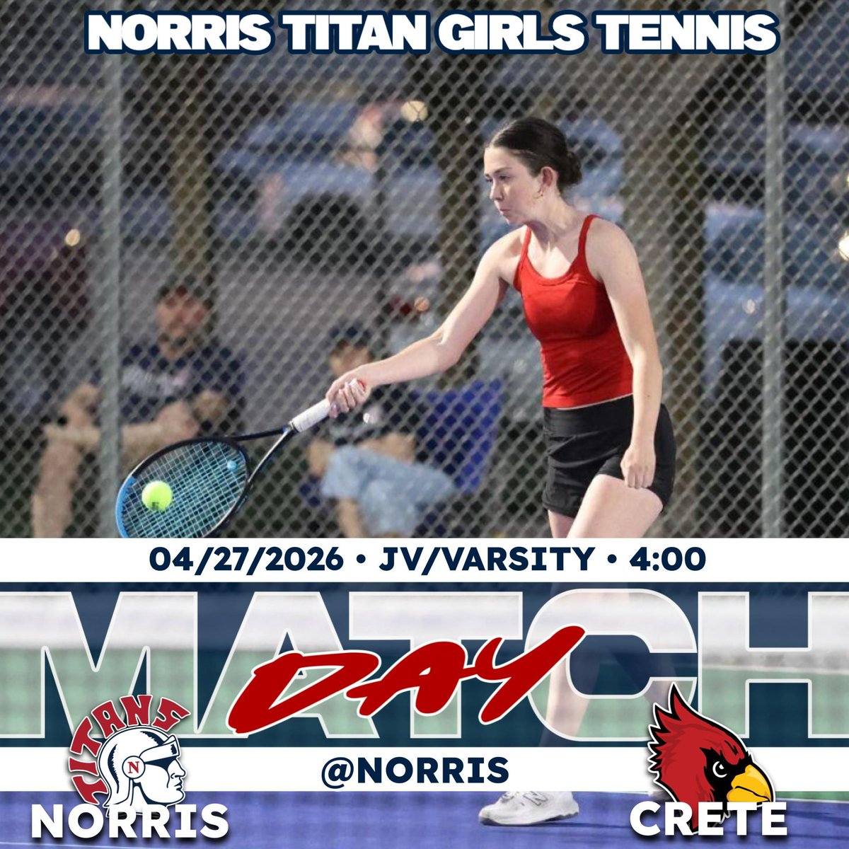 NorrisTennis's tweet photo. Join us tonight for our first ever Senior Night! https://t.co/vrWi9mdShy