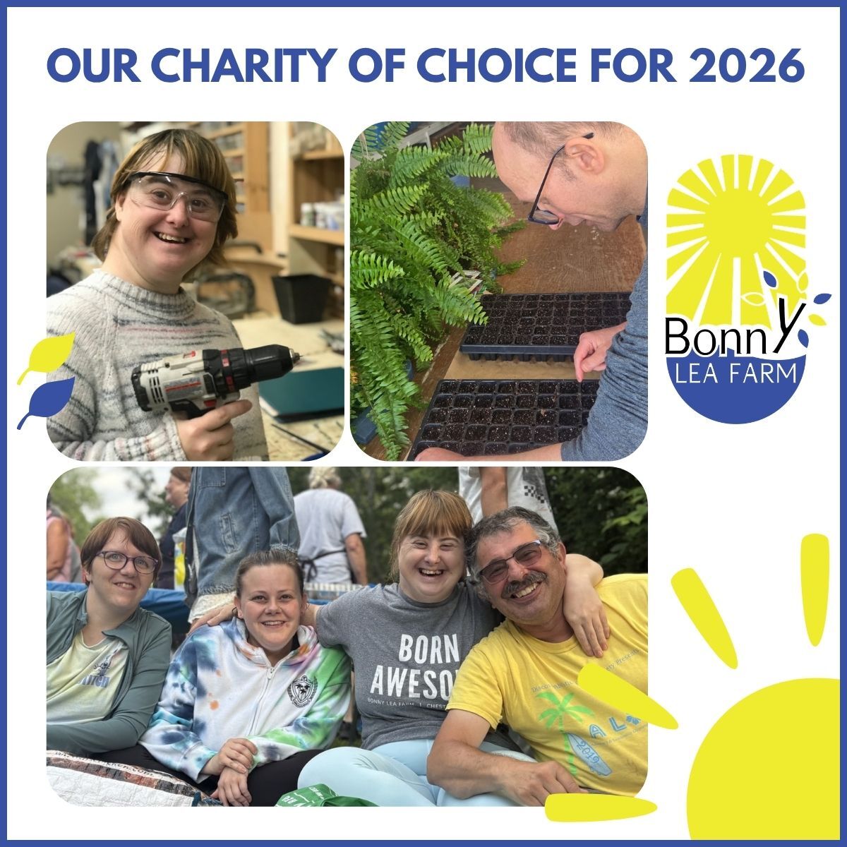 MaplewaveHQ's tweet photo. We’re proud to share that Bonny Lea Farm is our charity of choice for 2026. 💙

Bonny Lea Farm has been creating inclusive opportunities and empowering individuals with disabilities for decades, making a meaningful impact in our community every single day. https://t.co/d5RkIL9wzm