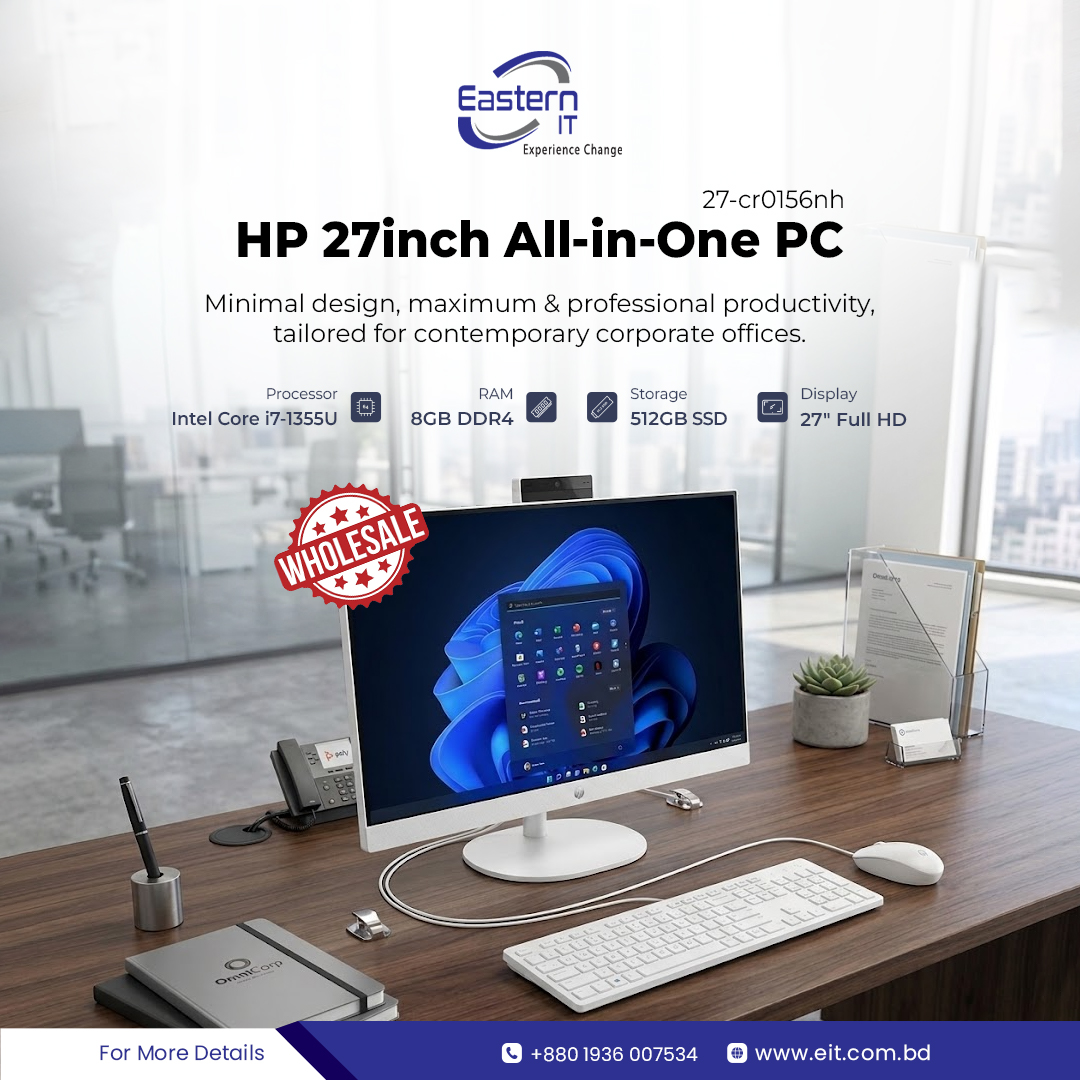 easternitbd's tweet image. ❤️‍🔥HP 27 inch All-in-One 27-cr0156nh PC on Wholesale!
🌟Intel Core i7-1355U | 8GB RAM | 512GB SSD | 27 inch FHD Display
⚡ Secure your stock now!
🌐eit.com.bd/hp-aio-27-cr01…
📞+8801936007534

#EasternIT #wholesale #AllinOnePC #HP