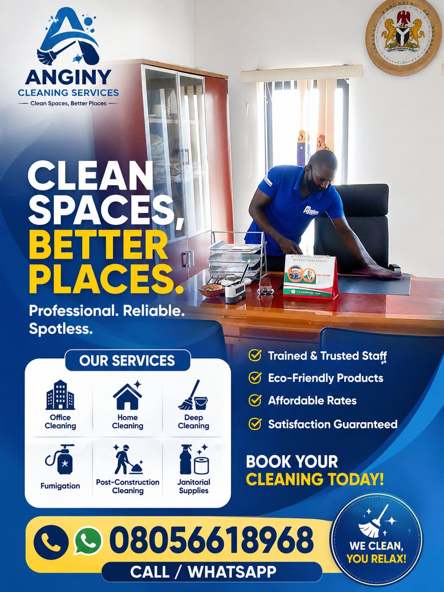 AnginyCleaning's tweet image. “VIRAL TODAY… FORGOTTEN TOMORROW.”

Woman tattoos boyfriend’s face 😳
Internet shocked.

But one thing never goes out of style:
A clean, fresh environment.

Book smart. Live better.

📞 08056618968
#CleanHome #AbujaHomes #TrendingNow #AnginyCleaningServices