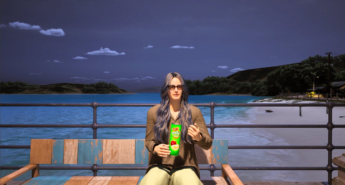 dororonn_martan's tweet image. ユウ「…こんばんわ」。#inZOI