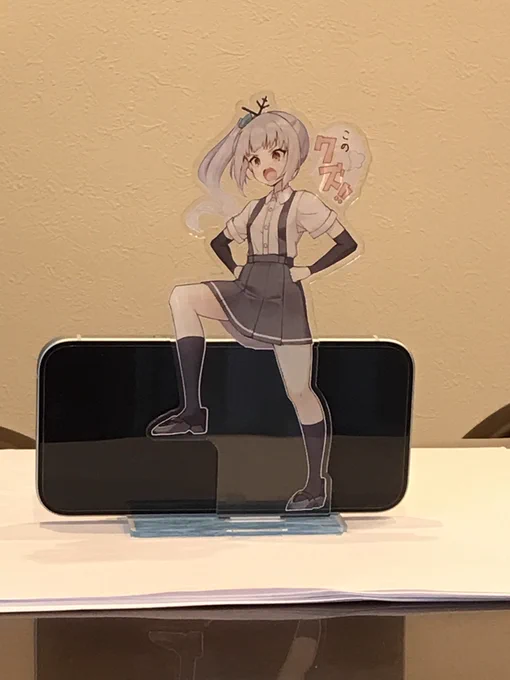 全艦東で頒布予定のアクスタ届きました。想定通りにできてて良かった〜!