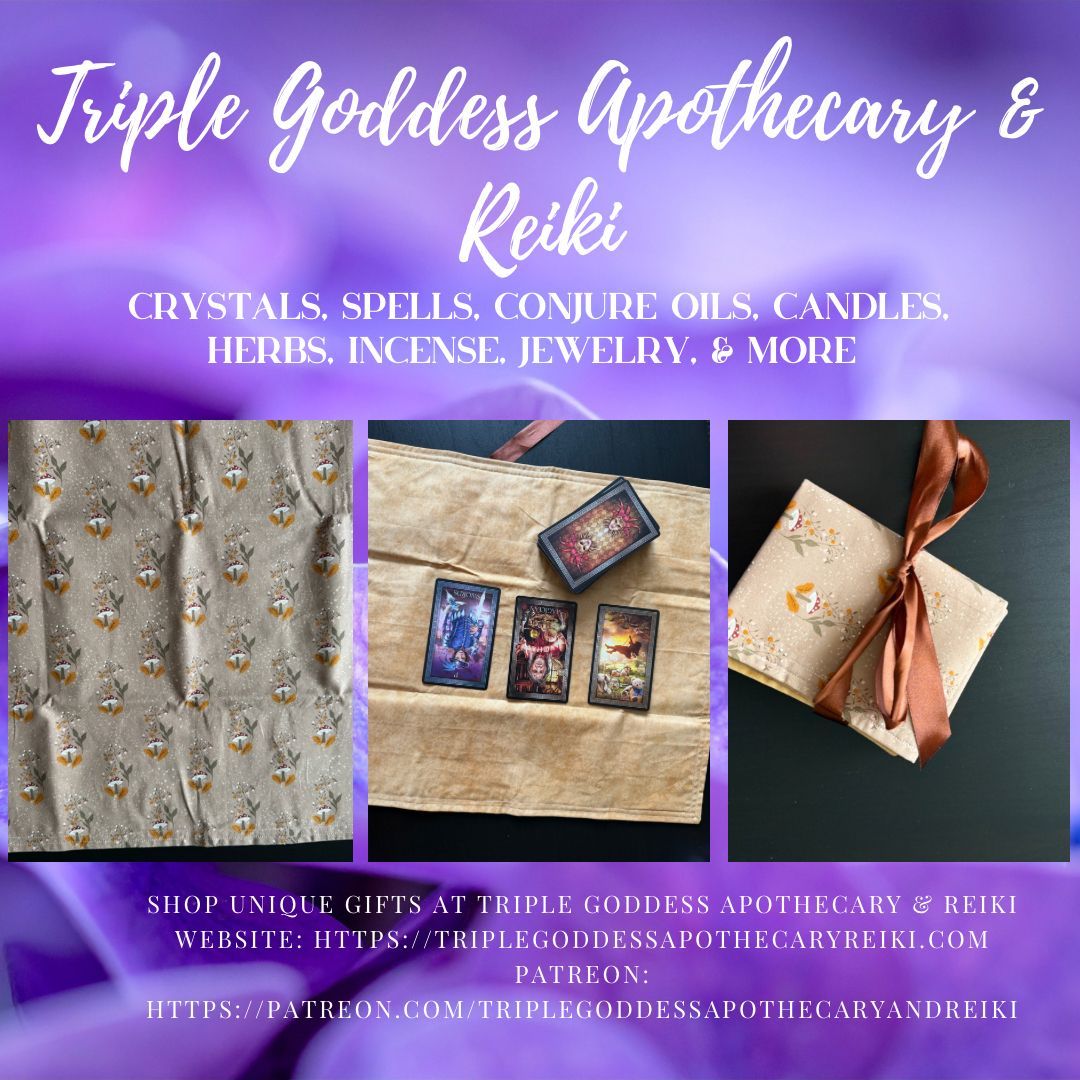 triplegoddessa1's tweet image. Shop crystals, candles, herbs, tarot cards, incense, and more at bio.site/rowanravenwolf #etsy #crystals #tarot #candles #triplegoddessapothecaryandreiki
