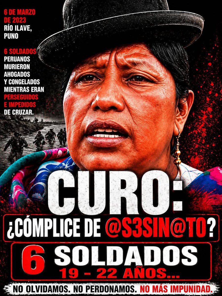 X sinó lo sabían,,, ESTE PARÁSITO Q PODRÍA SER LA PRESIDENTE DEL PERÚ,,,FUE LA Q ENCABEZO EL GRUPO DE  ENERGUMENOS Q ATACARON A PEDRADAS A LOS SOLDADOS HACIA EL RÍO Y CAUSANDO EL AHOGAMIENTO DE JÓVENES PUNEÑOS Q SOLO SERVÍAN ASU PATRIA ,AHORA LO SABEN