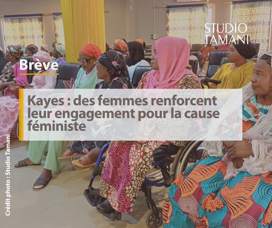 StudioTamani's tweet image. 📖 Une cinquantaine de #femmes de la région de #Kayes ont pris part, les 25 et 26 avril 2026, à un atelier de restitution du Forum 2026 et de renforcement des capacités du mouvement féministe.

+𝒅'𝒂𝒄𝒕𝒖𝒔 𝒔𝒖𝒓 👉 shorturl.at/3m9IQ