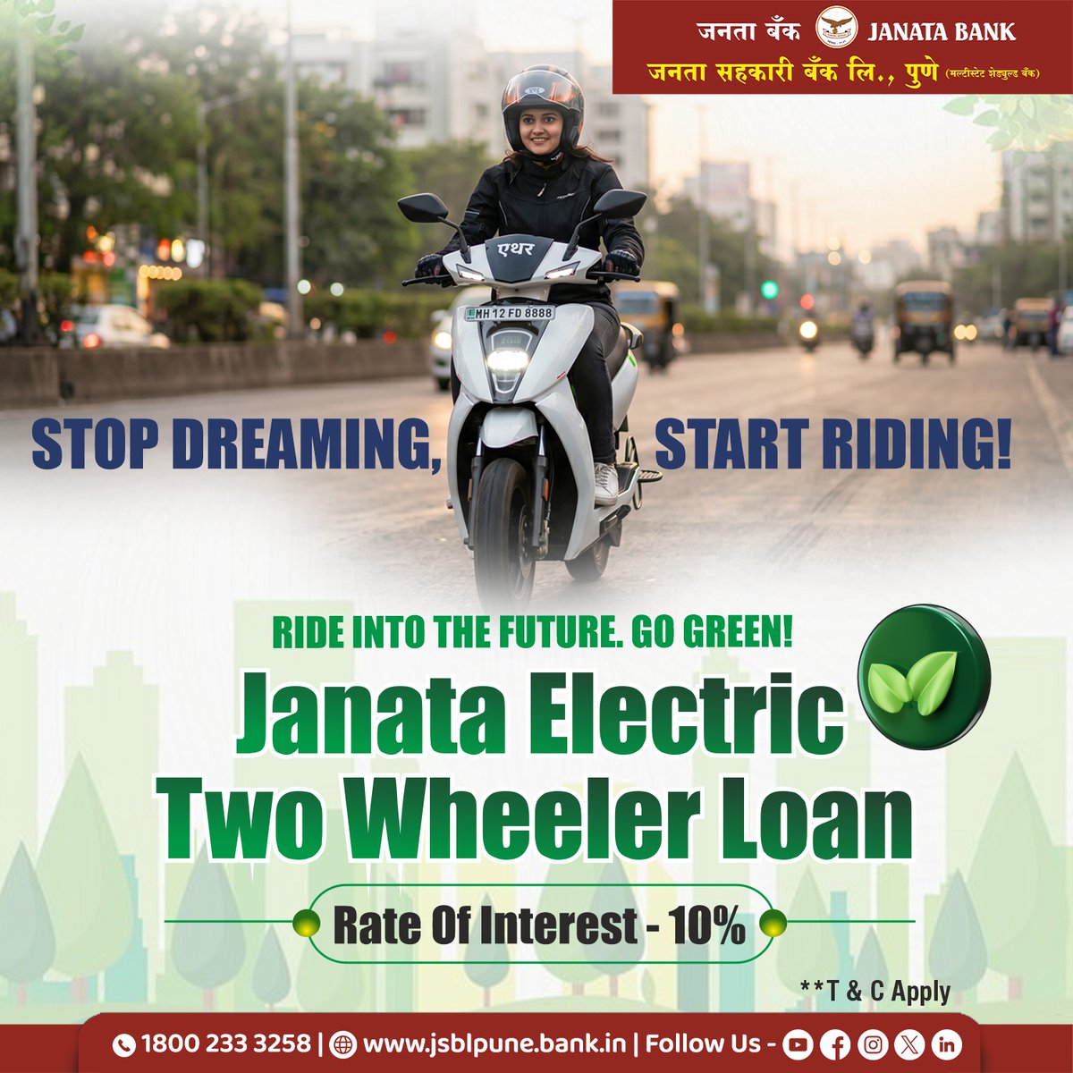 JSBpune's tweet image. Together with lower operating costs, favourable financing options help consumers realise the long-term savings of an EV sooner compared to a petrol/diesel vehicle

#electricvehicles #greenmobility #SmartSavings #JSBPune #jsb #janatasahakaribank