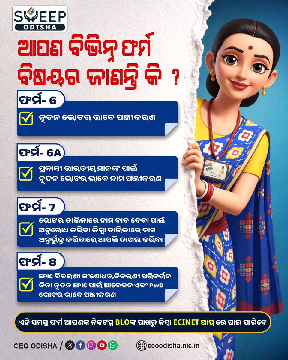 Chief Electoral Officer, Odisha tweet media