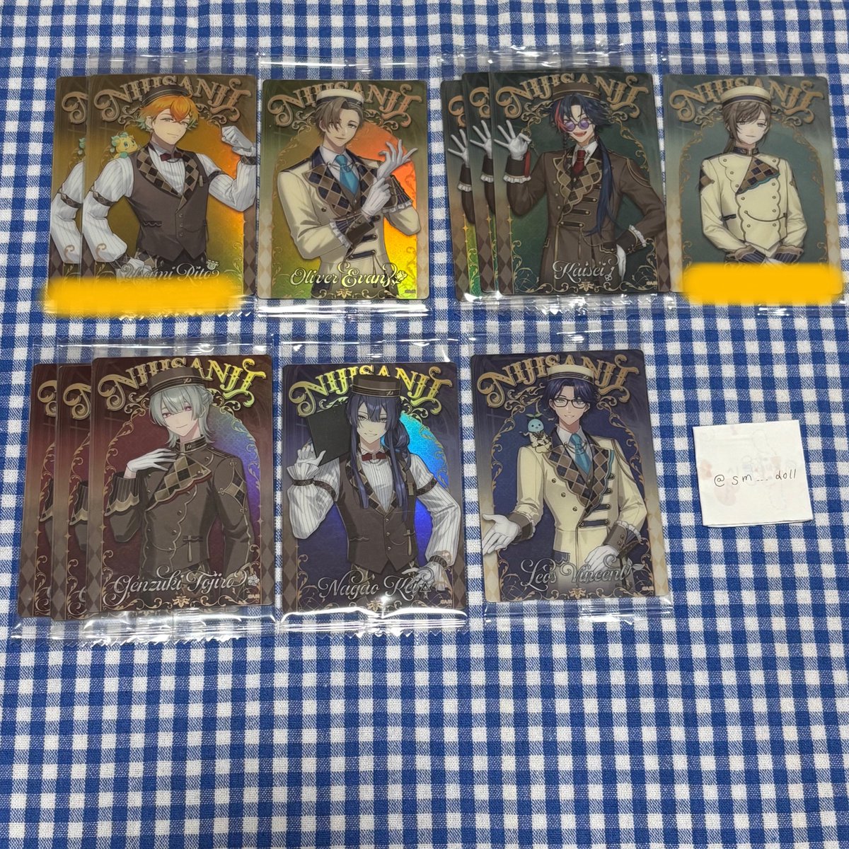 sm___doll's tweet photo. 【買取/譲渡】 にじさんじ ボイスビジュアルカード クリアカード チェキ風カード 周年 

譲 画像1-4
求 定価＋送料 詳細画像5枚目

ゆうちょ銀行＞PayPay対応◎
3点以上からの取引希望
検索からでも気軽にお声掛け下さい。 https://t.co/CHGJ35Yawa
