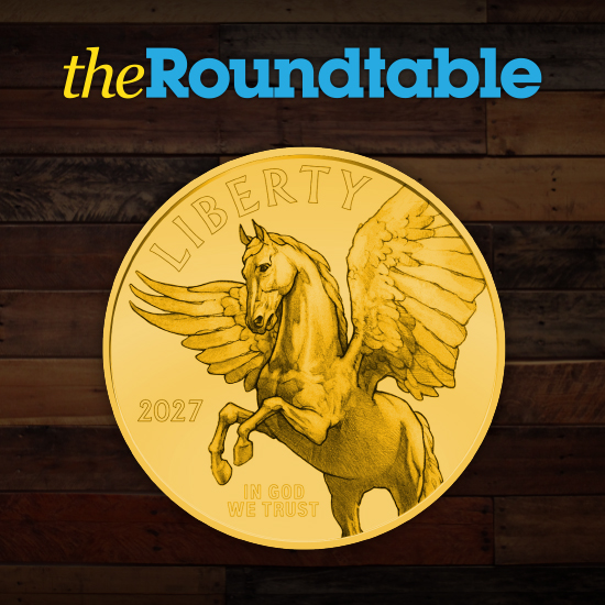TheCoinVault's tweet photo. #BlogPost The shared design of the 2027 American Liberty Gold Coin and Silver Medal was reviewed and recommended back in January. Read more about the proposed designs for next year's release today when you visit #TheRoundtable! https://t.co/5QjXmb4C3P #TheCoinVault https://t.co/R2VTxUdRmo