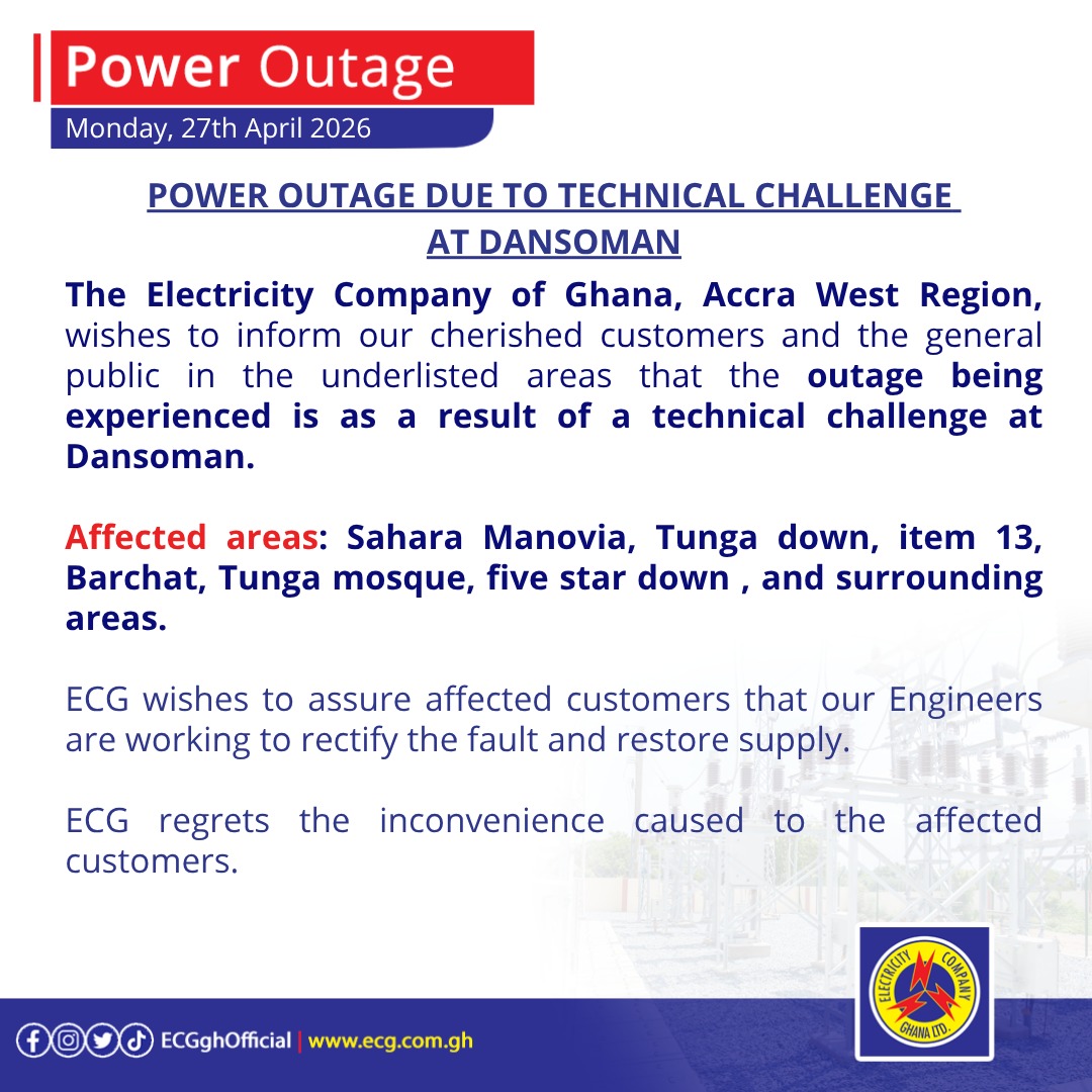Electricity Company of Ghana Ltd tweet media