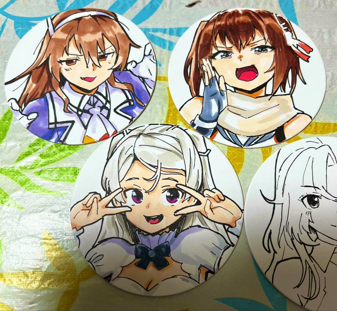 コースターも描いてて楽しい