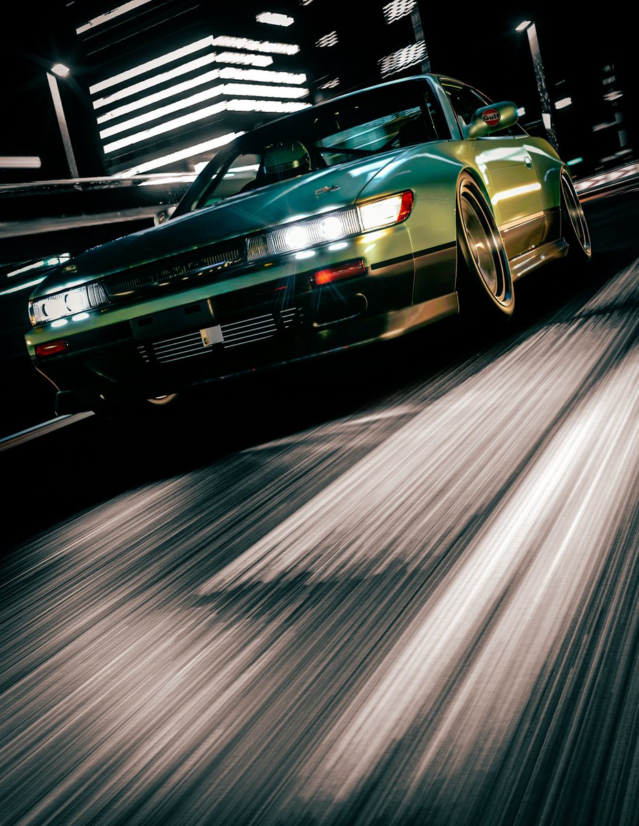 hazusukeyz's tweet image. Urban Iridescence in a Blurred Pursuit.
#JDM #S13 #Silvia #GT7 
#VirtualPhotography #VPWorld