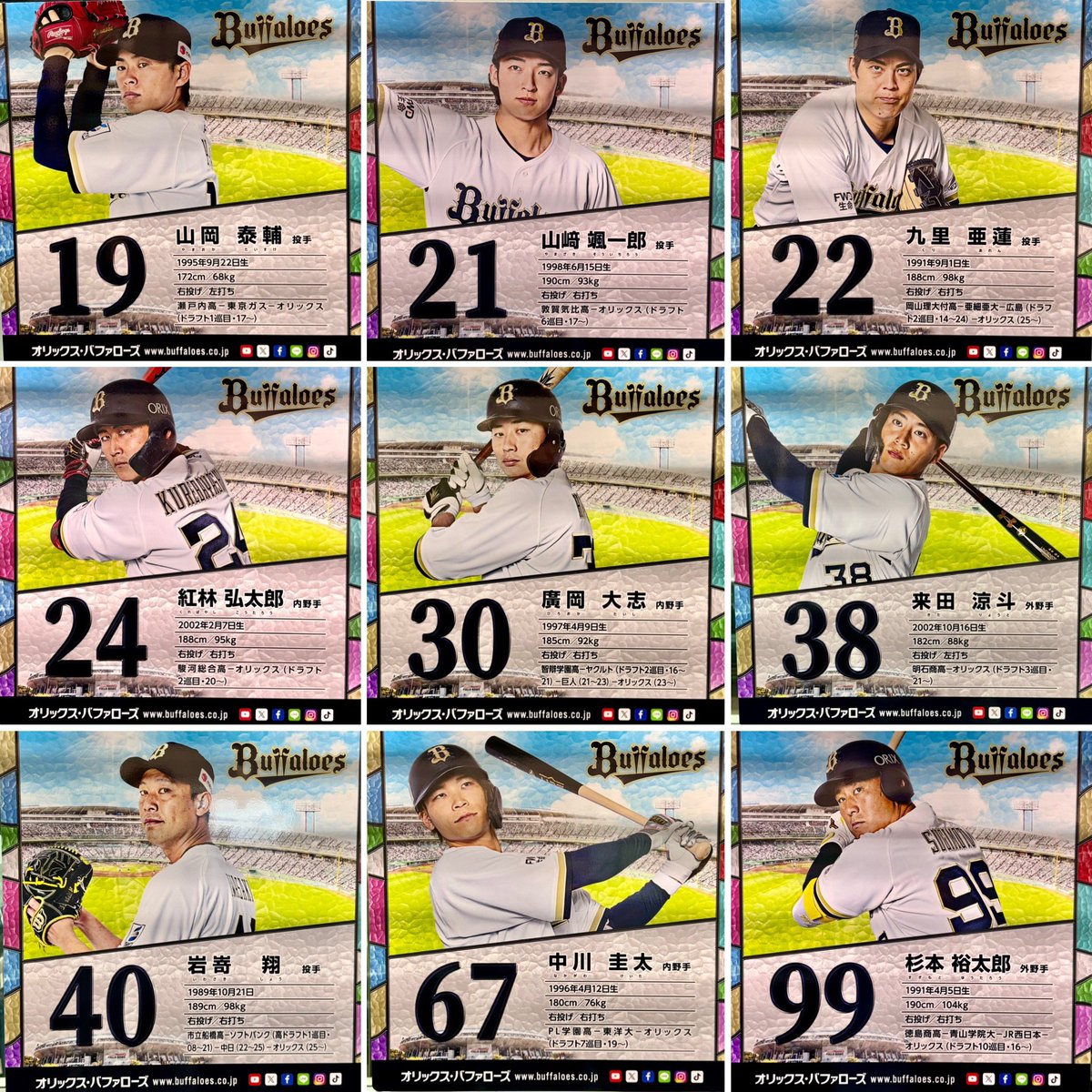 takayan_27205's tweet photo. 神戸市営地下鉄
オリックス・バファローズ選手広告
2026シーズン版が各車両に貼り付けられました！
今シーズンも1両に3選手で、1編成に18選手がラインナップ✨
#神戸市営地下鉄
#オリックスバファローズ
#bs2026 https://t.co/DxfbVqbGk8