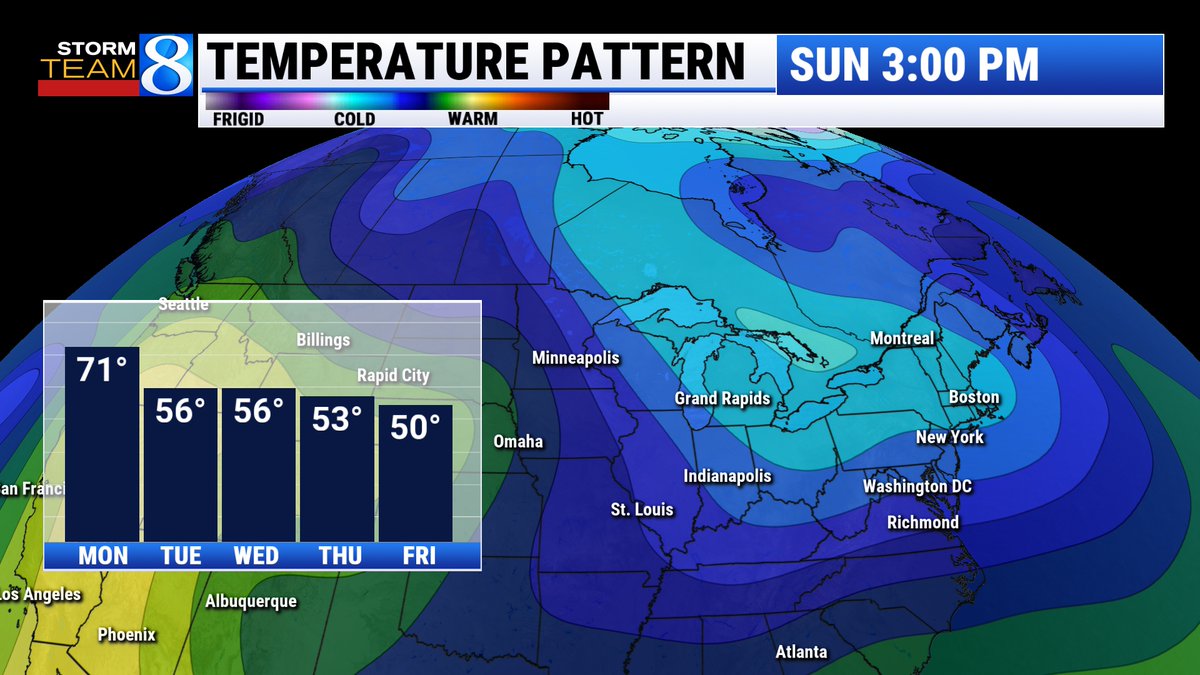 matthewkirkwood's tweet image. The pattern for much of this spring has been warm and wet. That's what get for this Monday. 

After today that will change leading into the first couple of weeks of May. Could even lead to a few chances of frost later this week. #wmiwx #miwx