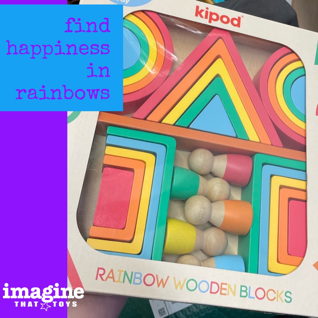 ImagineThatKS's tweet image. Rainbows are perhaps the closest things we have to real magic. They appear like beautiful apparitions in the sky just as the rain clears and the sun peeks out and gosh they make you feel happy, don’t they? 🌈🌈 Look for that magic everywhere! 

#Rainbows #Magic #ImagineThatToys