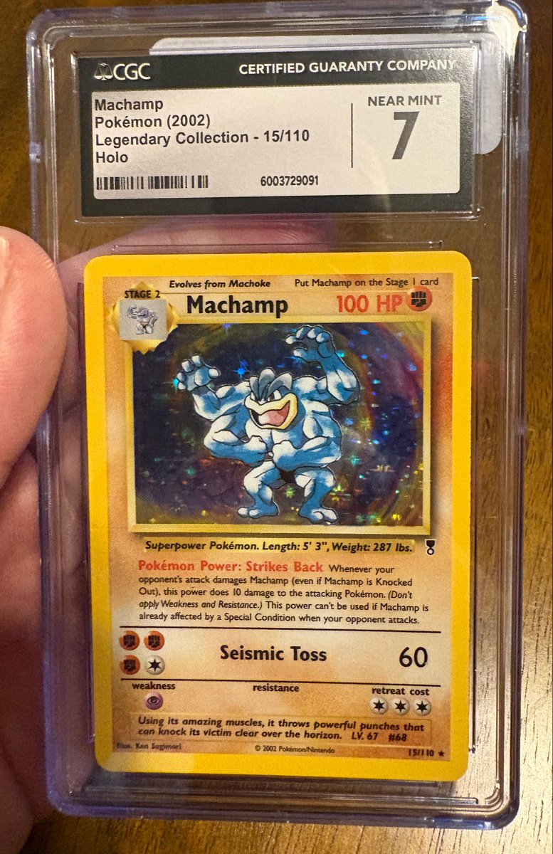 PsyGuy58's tweet image. Machamp Monday! Hope everyone has a great day! I was today years old when I realized the holographics in this card are actually Machamp’s hands #Machamp #Monday #Pokémon #poketwt #pkmtwt