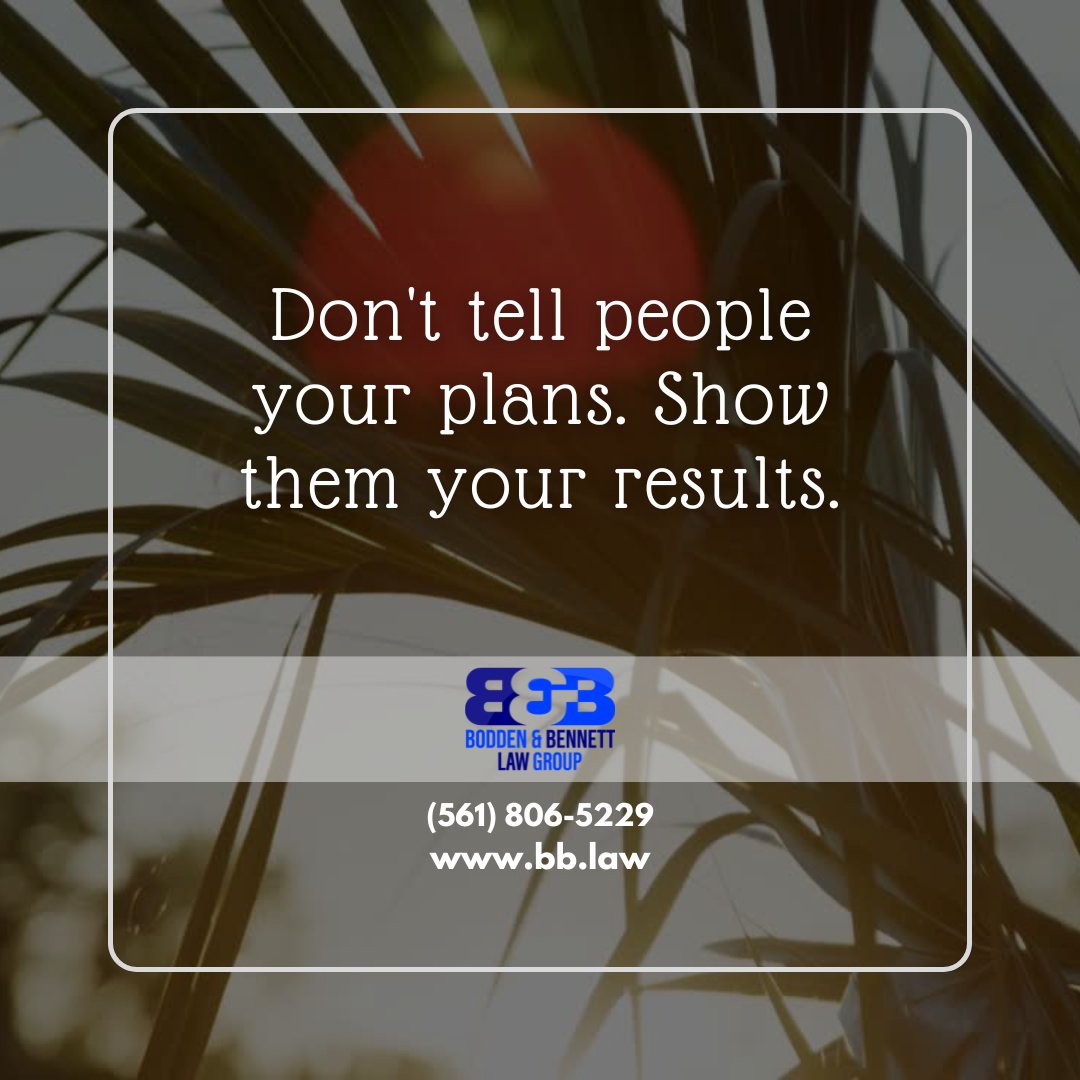 BoddenBennett's tweet image. Don't tell people your plans. Show them your results.

Contact us today for a free case evaluation.

📞 (561) 806-5229⁣⁣⁣⁣⁣⁣⁣⁣⁣
📨 info@bb.law
🌐 bb.law

#BBLaw #motivational #positivity #personalinjury #personalinjuryattorney