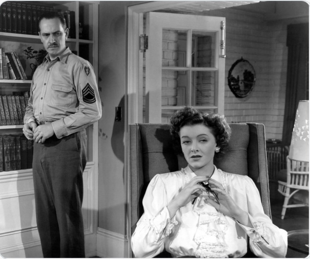 Interviewed by the DAILY NEWS in Dec. '46 to promote #TheBestYearsofOurLives, #MyrnaLoy said, "People are ducking the great issues we face today...In the film, the characters had to attack their difficulties and bring them to a conclusion. This is the way it should be." #TCMParty