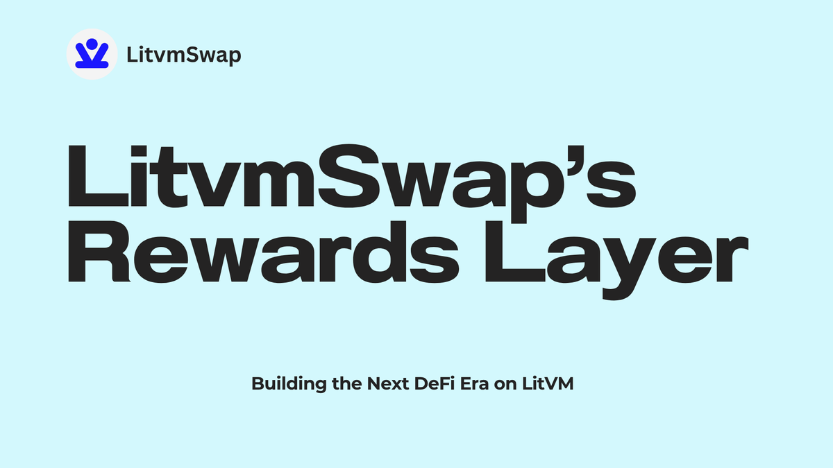 Introducing Our Rewards Layer &amp; Vision

We are pleased to introduce the next phase of LitvmSwap, our Rewards Layer and the broader vision behind it.

What is the Rewards Layer?
The Rewards Layer is designed to incentivize genuine mainnet users. It enables benefits such as:

1.)