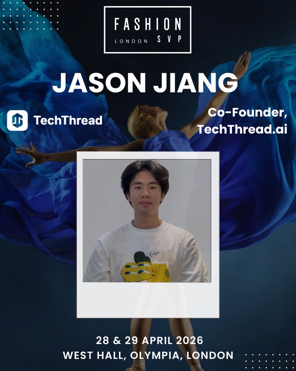 FashionSVP's tweet photo. We’re delighted to feature Jason Jiang, Co‑Founder of https://t.co/ngvwBZD0ua, at

FASHION SVP 2026. Jason will share how AI‑powered tools bridge traditional pattern making with intelligent digital workflows. https://t.co/XeLBiBbYN2